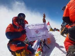 Gurkha Encounters’ flag atop Mt. Everest